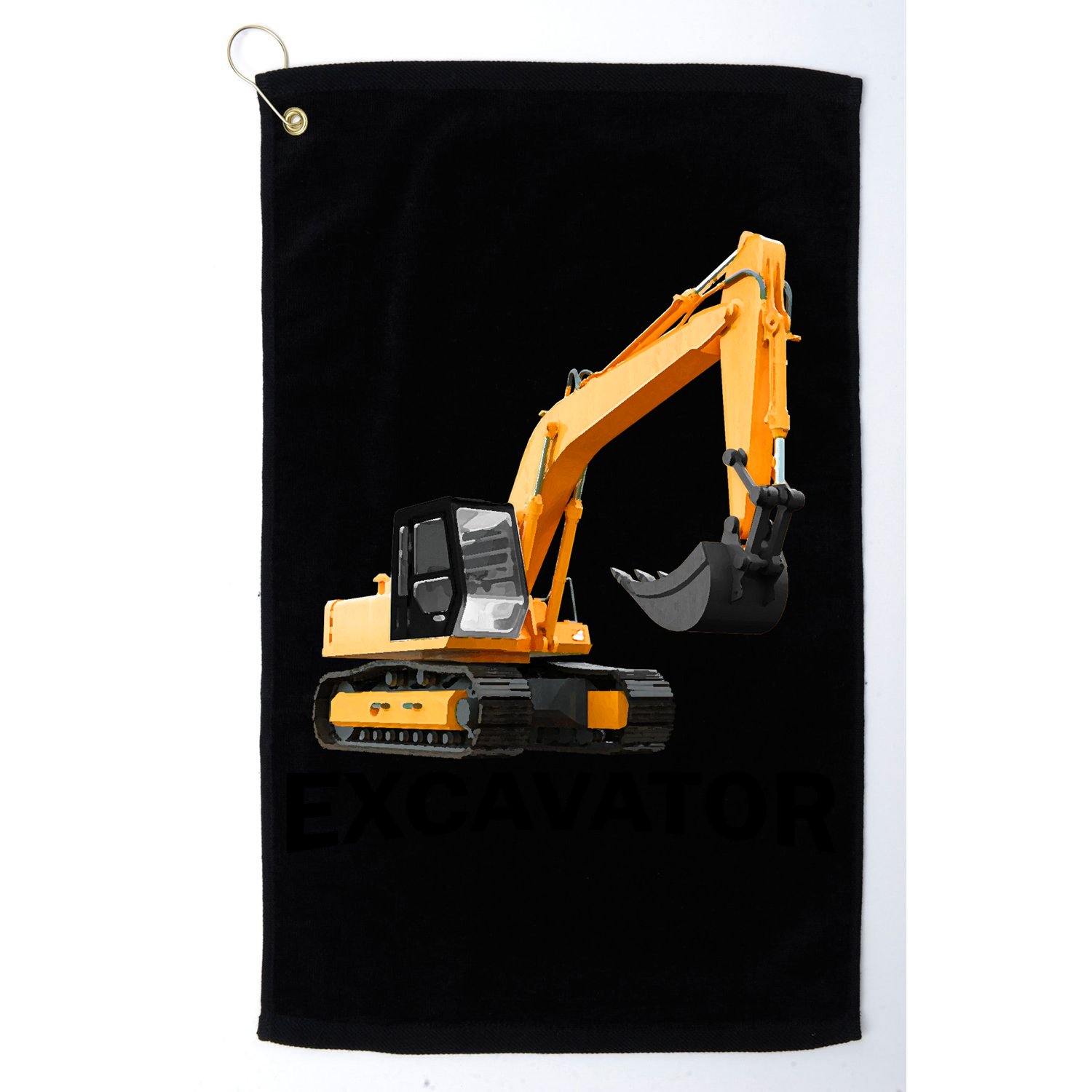 Excavator Design Golf Towel