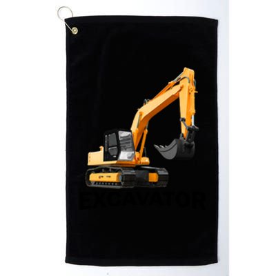 Excavator Design Platinum Collection Golf Towel