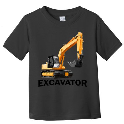 Excavator Design Toddler T-Shirt