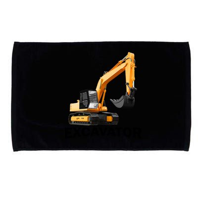 Excavator Design Microfiber Hand Towel