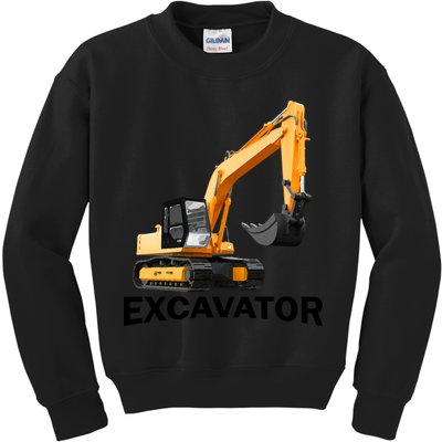 Excavator Design Kids Sweatshirt