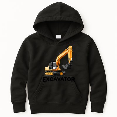 Excavator Design Kids Hoodie