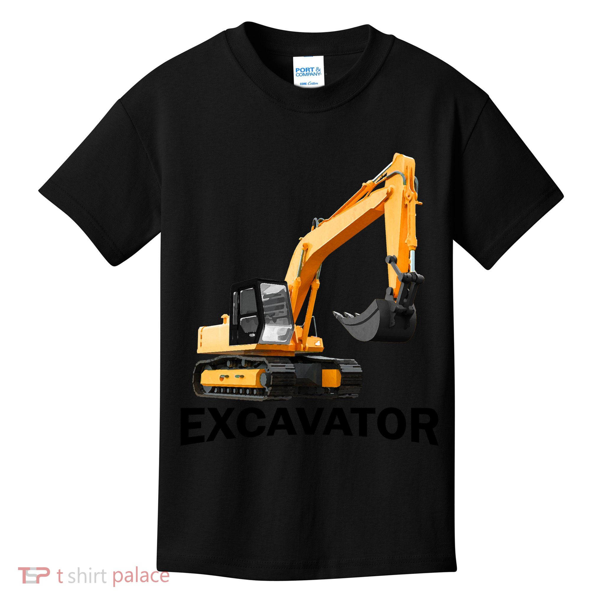 Excavator Design Kids T-Shirt