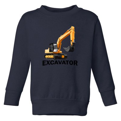 Excavator Design Toddler Sweatshirt