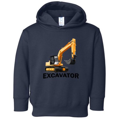 Excavator Design Toddler Hoodie