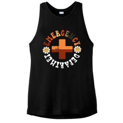 Emergency Department Emergency Room Healthcare Nursing Nurse Ladies PosiCharge Tri-Blend Wicking Tank