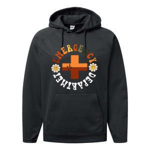 Emergency Department Emergency Room Healthcare Nursing Nurse Performance Fleece Hoodie