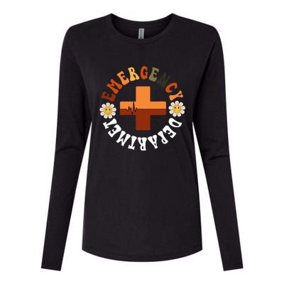 Emergency Department Emergency Room Healthcare Nursing Nurse Womens Cotton Relaxed Long Sleeve T-Shirt