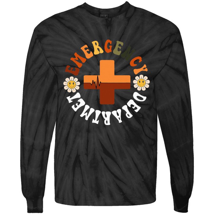 Emergency Department Emergency Room Healthcare Nursing Nurse Tie-Dye Long Sleeve Shirt