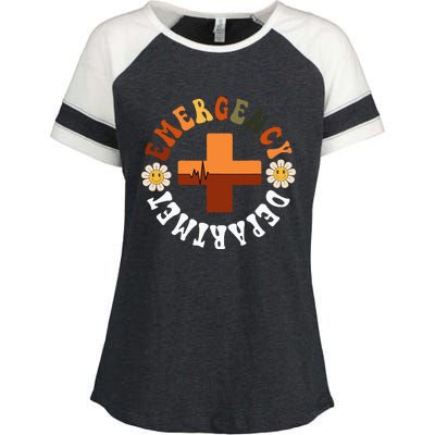 Emergency Department Emergency Room Healthcare Nursing Nurse Enza Ladies Jersey Colorblock Tee