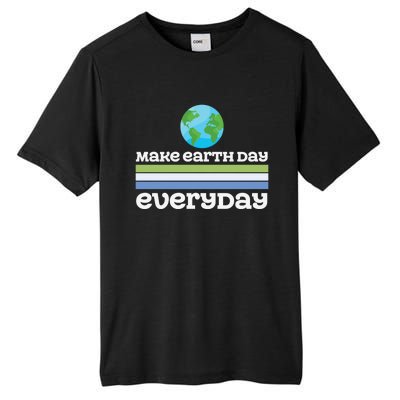 Earth Day Every Day Rainbow Make The Earth Green Again Gift Tall Fusion ChromaSoft Performance T-Shirt