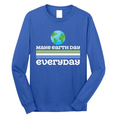 Earth Day Every Day Rainbow Make The Earth Green Again Gift Long Sleeve Shirt