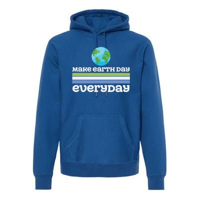 Earth Day Every Day Rainbow Make The Earth Green Again Gift Premium Hoodie