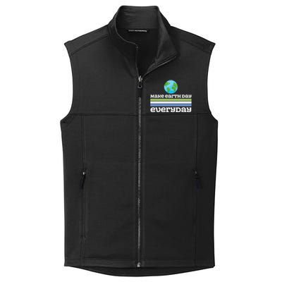 Earth Day Every Day Rainbow Make The Earth Green Again Gift Collective Smooth Fleece Vest