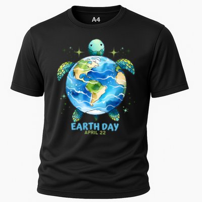 Earth Day Everyday April 22 Sea Turtle Save The Planet Cute Gift Performance Shirt