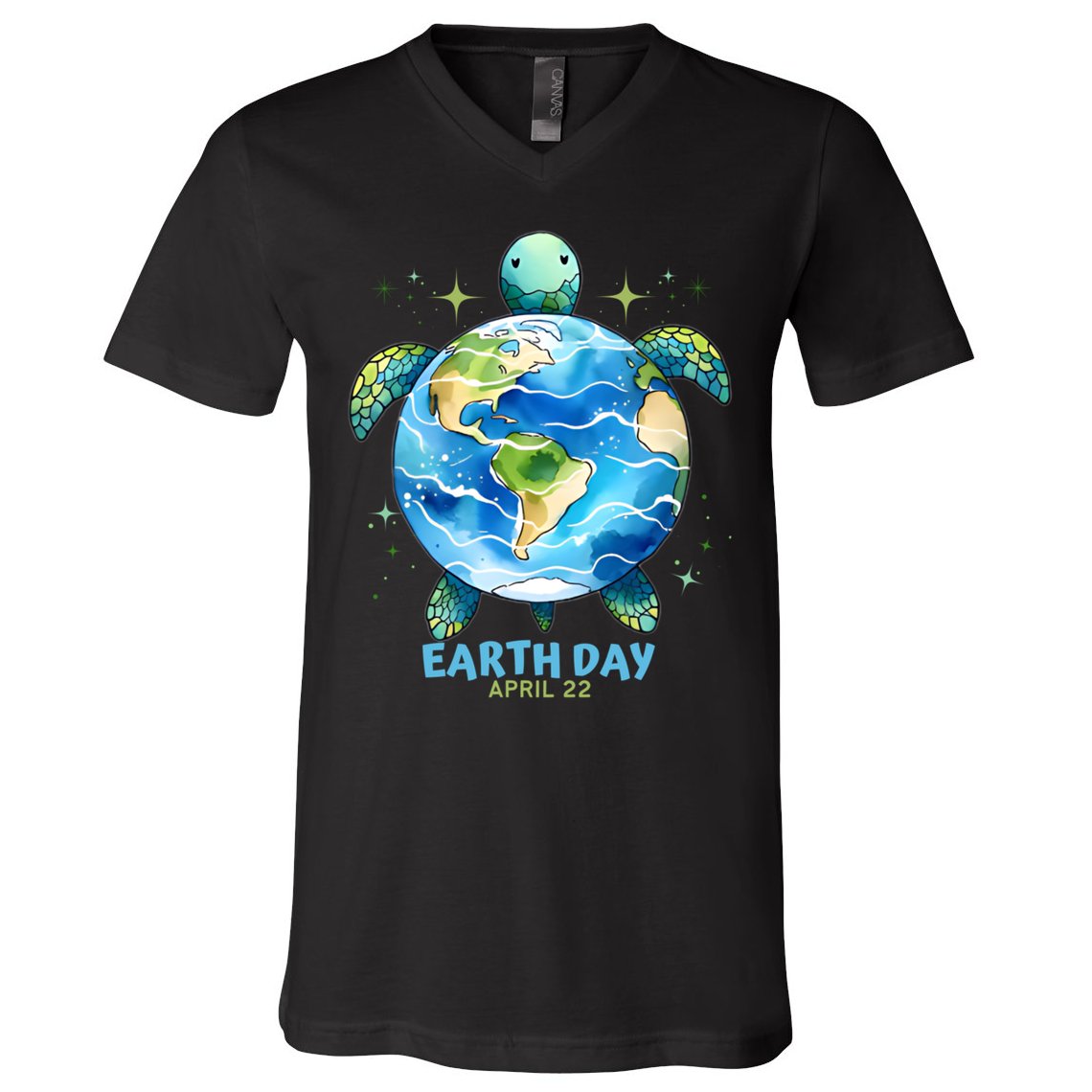 Earth Day Everyday April 22 Sea Turtle Save The Planet Cute Gift V-Neck T-Shirt