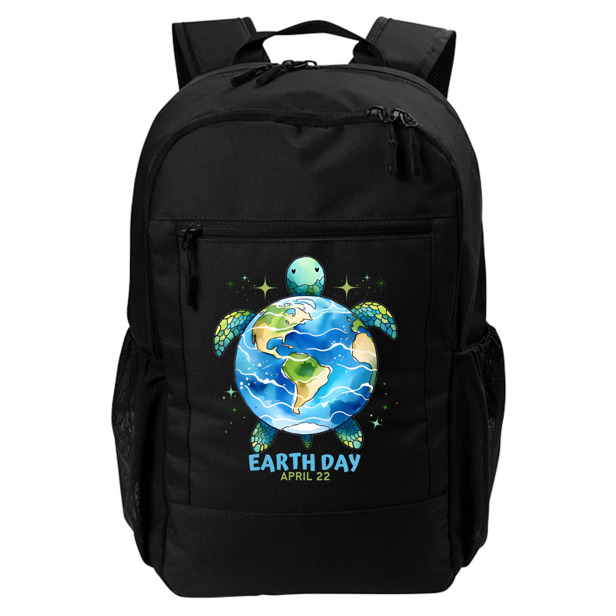Earth Day Everyday April 22 Sea Turtle Save The Planet Cute Gift Backpack