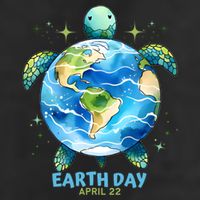 Earth Day Everyday April 22 Sea Turtle Save The Planet Cute Gift Adult Drive Performance Visor