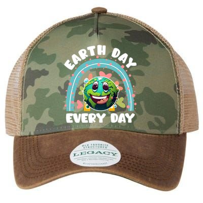 Earth Day Every Day Environtal Care Save Earth Funny Gift Legacy Tie Dye Trucker Hat