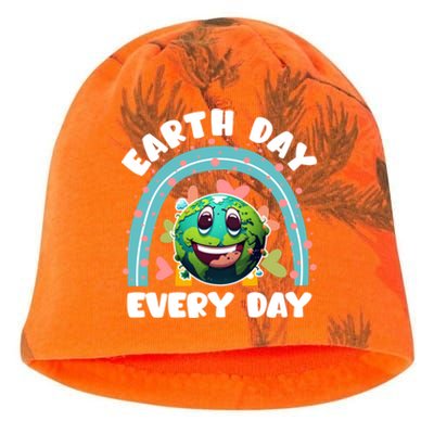 Earth Day Every Day Environtal Care Save Earth Funny Gift Kati - Camo Knit Beanie