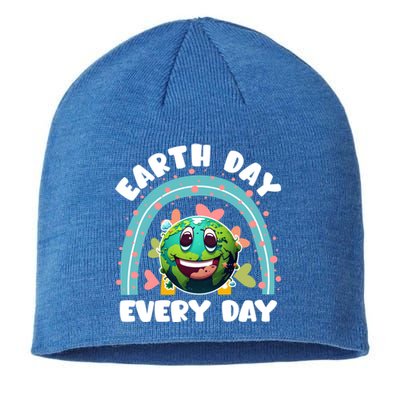 Earth Day Every Day Environtal Care Save Earth Funny Gift Sustainable Beanie