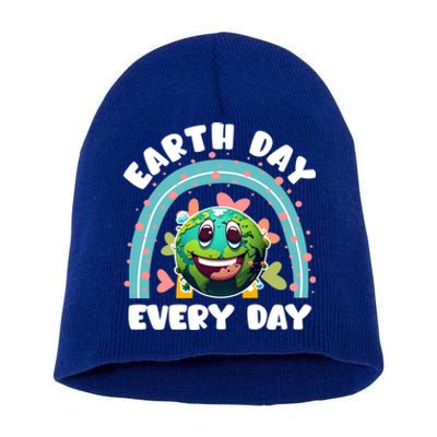 Earth Day Every Day Environtal Care Save Earth Funny Gift Short Acrylic Beanie