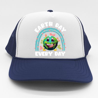 Earth Day Every Day Environtal Care Save Earth Funny Gift Trucker Hat