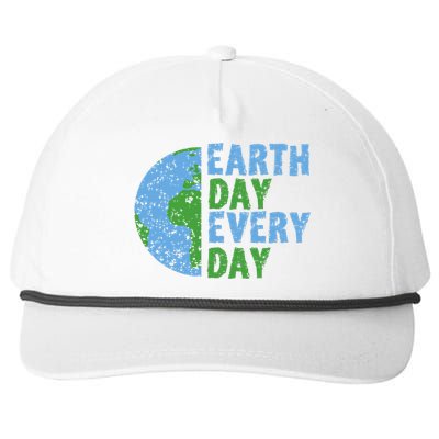 Earth Day Every Day Mother Earth Science Environmental Snapback Five-Panel Rope Hat