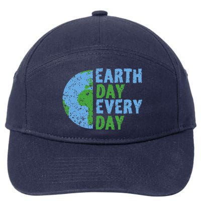 Earth Day Every Day Mother Earth Science Environmental 7-Panel Snapback Hat