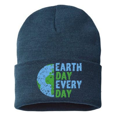 Earth Day Every Day Mother Earth Science Environmental Sustainable Knit Beanie