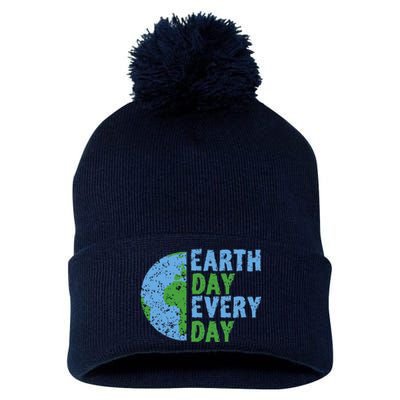 Earth Day Every Day Mother Earth Science Environmental Pom Pom 12in Knit Beanie