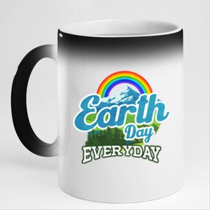 Earth Day Everday Climate Change Environtal Gift 11oz Black Color Changing Mug