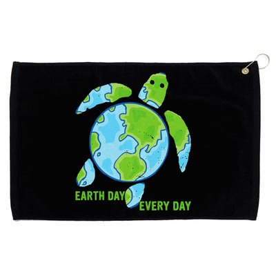 Earth Day Every Day Protect The Planet Save The Sea Turtles Grommeted Golf Towel