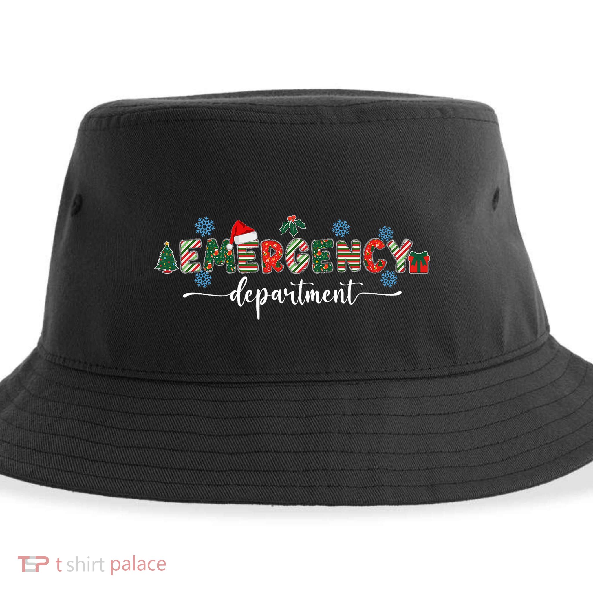 Emergency Department Er Nurse Christmas Emergency Room Sustainable Bucket Hat