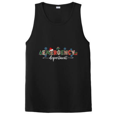 Emergency Department Er Nurse Christmas Emergency Room PosiCharge Competitor Tank