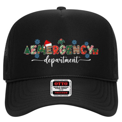 Emergency Department Er Nurse Christmas Emergency Room Trucker Hat