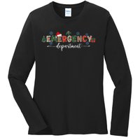 Emergency Department Er Nurse Christmas Emergency Room Ladies Long Sleeve Shirt