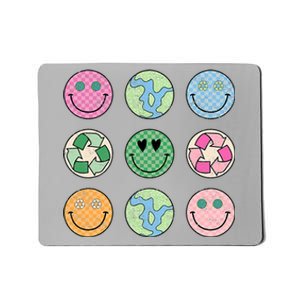 Earth Day Everyday Groovy Face Recycle Save Our Planet Mousepad