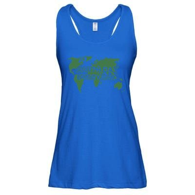 Earth Day Everyday Mother Earth Distressed Green Cool Gift Ladies Essential Flowy Tank