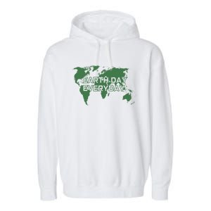 Earth Day Everyday Mother Earth Distressed Green Cool Gift Garment-Dyed Fleece Hoodie