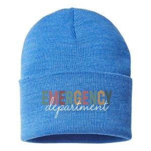 Emergency Departt Emergency Room Healthcare Nursing Nurse Gift Sustainable Knit Beanie