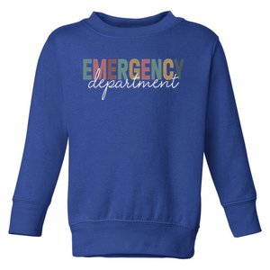 Emergency Departt Emergency Room Healthcare Nursing Nurse Gift Toddler Sweatshirt