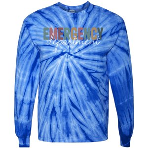 Emergency Departt Emergency Room Healthcare Nursing Nurse Gift Tie-Dye Long Sleeve Shirt