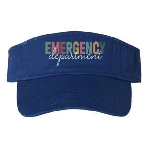 Emergency Departt Emergency Room Healthcare Nursing Nurse Gift Valucap Bio-Washed Visor