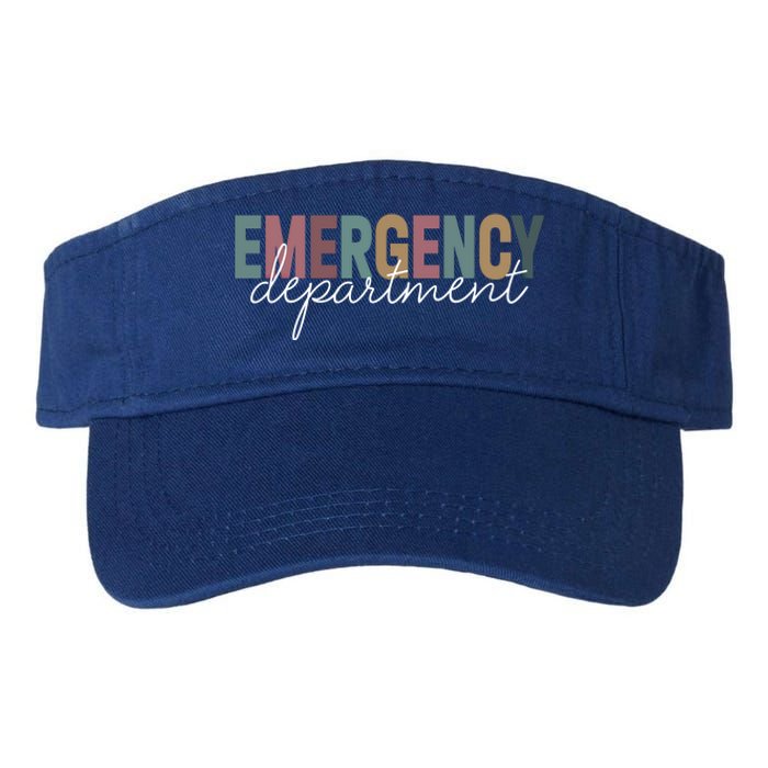 Emergency Departt Emergency Room Healthcare Nursing Nurse Gift Valucap Bio-Washed Visor