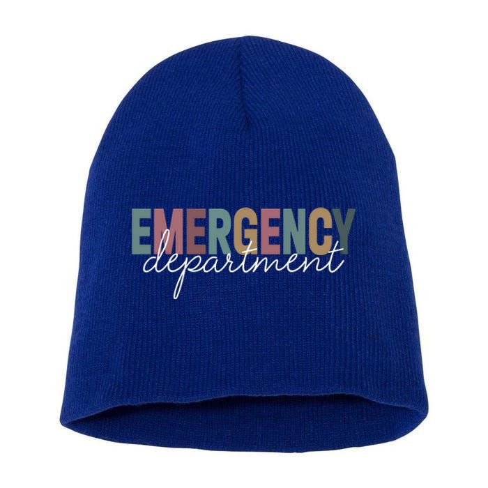 Emergency Departt Emergency Room Healthcare Nursing Nurse Gift Short Acrylic Beanie