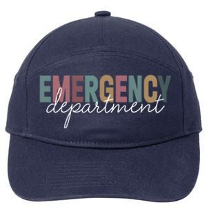 Emergency Departt Emergency Room Healthcare Nursing Nurse Gift 7-Panel Snapback Hat