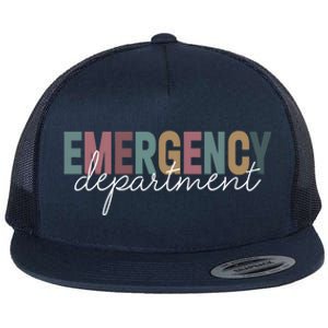 Emergency Departt Emergency Room Healthcare Nursing Nurse Gift Flat Bill Trucker Hat