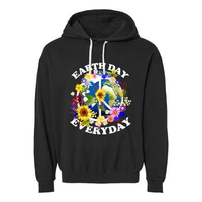 Earth Day Everyday Protect Our Planet Environmentalist Garment-Dyed Fleece Hoodie