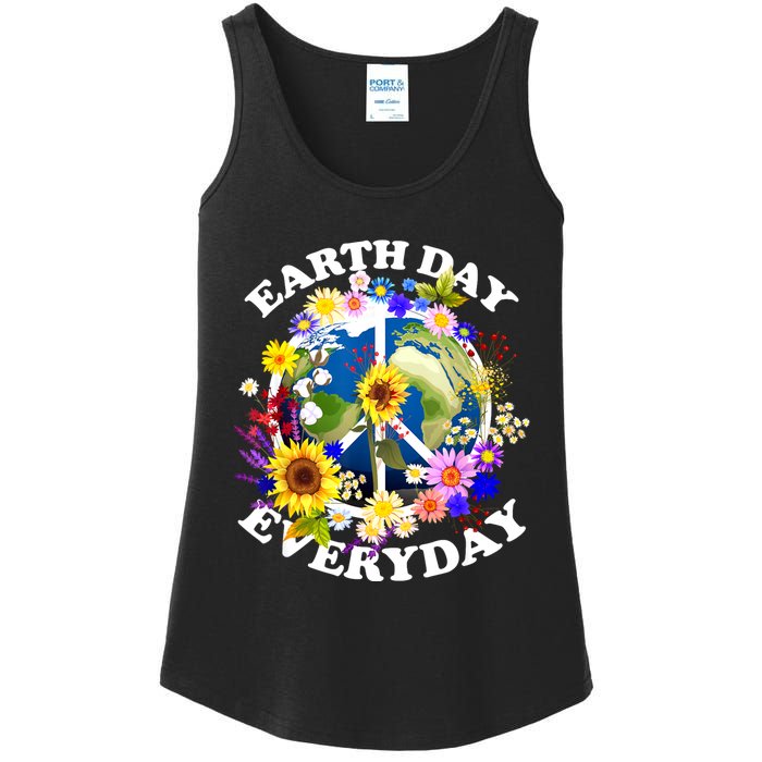 Earth Day Everyday Protect Our Planet Environmentalist Ladies Essential Tank